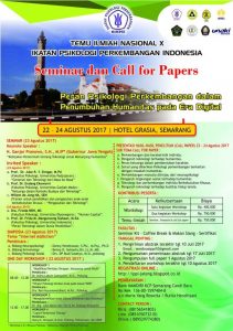 Read more about the article Temu Ilmiah Nasional X Ikatan Psikologi Perkembangan Indonesia Seminar dan Call For Papers “Peran Psikologi Perkembangan dalam Penumbuhan Humanitas pada Era Digital”