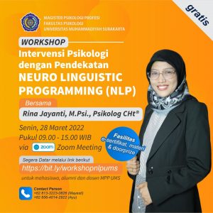 Read more about the article Intervensi Psikologi dengan Pendekatan NEURO LINGUISTIC PROGRAMMING (NLP)