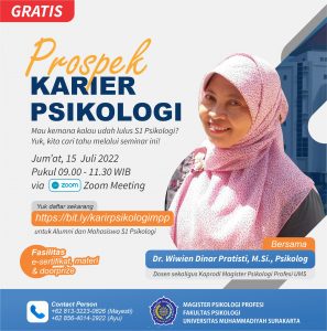 Read more about the article Webinar Psikologi : Prospek Karir Psikologi